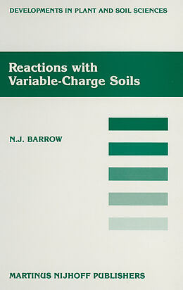 Livre Relié Reactions with Variable-Charge Soils de J. Barrow