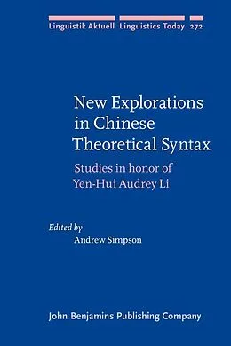 E-Book (epub) New Explorations in Chinese Theoretical Syntax von 