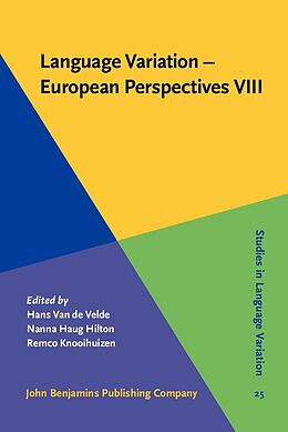 eBook (epub) Language Variation - European Perspectives VIII de 