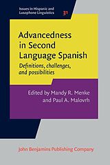 eBook (epub) Advancedness in Second Language Spanish de 