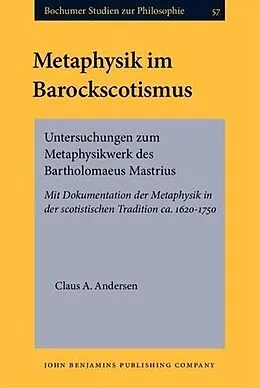 E-Book (pdf) Metaphysik im Barockscotismus von Claus A. Andersen