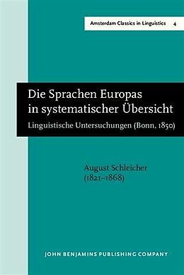E-Book (pdf) Die Sprachen Europas in systematischer Ubersicht von August Schleicher