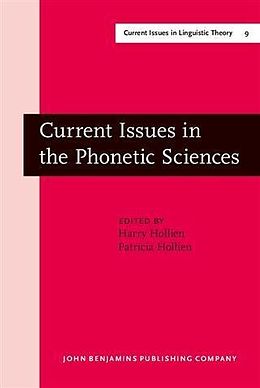 E-Book (pdf) Current Issues in the Phonetic Sciences von 