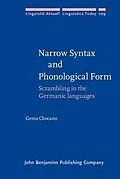 E-Book (pdf) Narrow Syntax and Phonological Form von Gema Chocano