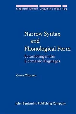 E-Book (pdf) Narrow Syntax and Phonological Form von Gema Chocano