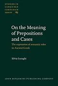 E-Book (pdf) On the Meaning of Prepositions and Cases von Silvia Luraghi