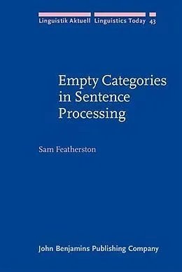 E-Book (pdf) Empty Categories in Sentence Processing von Sam Featherston