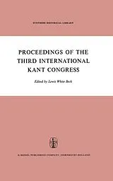 Fester Einband Proceedings of the Third International Kant Congress von