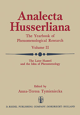 Livre Relié The Later Husserl and the Idea of Phenomenology de 