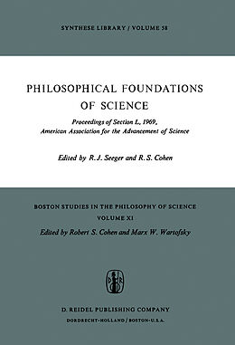 Kartonierter Einband Philosophical Foundations of Science von 