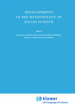 Couverture cartonnée Developments in the Methodology of Social Science de 