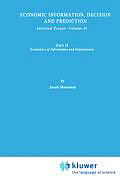 Livre Relié Economic Information, Decision, and Prediction de M. Marschak