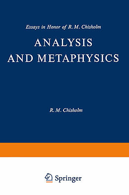 Livre Relié Analysis and Metaphysics de 