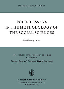 Fester Einband Polish Essays in the Methodology of the Social Sciences von 