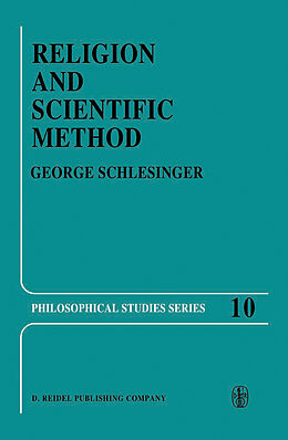 Livre Relié Religion and Scientific Method de G. Schlesinger