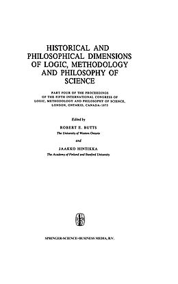 Fester Einband Historical and Philosophical Dimensions of Logic, Methodology and Philosophy of Science von 