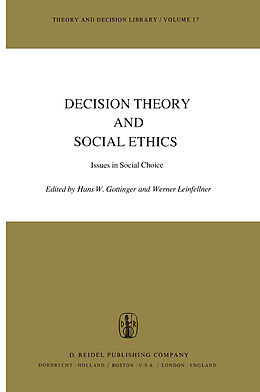 Couverture cartonnée Decision Theory and Social Ethics de 