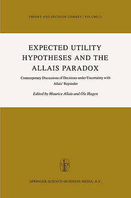 Livre Relié Expected Utility Hypotheses and the Allais Paradox de 