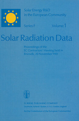 Fester Einband Solar Radiation Data von 