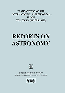 Livre Relié Reports on Astronomy de Patrick Wayman