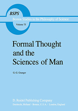Fester Einband Formal Thought and the Sciences of Man von G. G. Granger