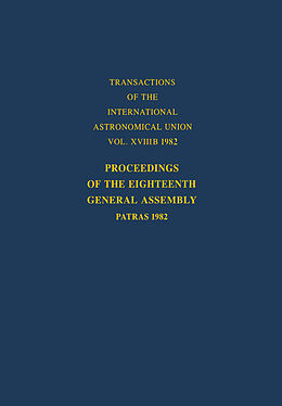 Livre Relié Proceedings of the Eighteenth General Assembly de 