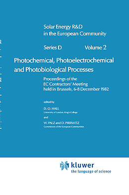 Fester Einband Photochemical, Photoelectrochemical and Photobiological Processes, Vol.2 von 