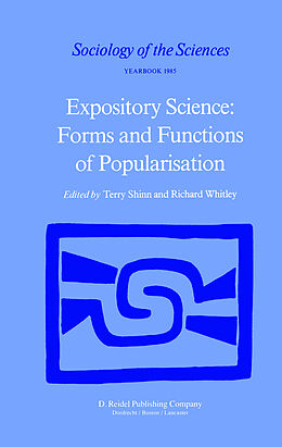 Couverture cartonnée Expository Science: Forms and Functions of Popularisation de 