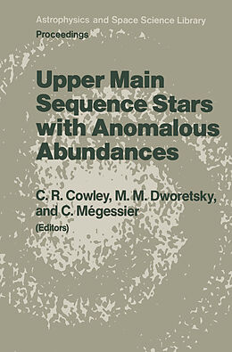 Fester Einband Upper Main Sequence Stars with Anomalous Abundances von 