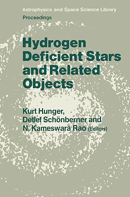 Fester Einband Hydrogen Deficient Stars and Related Objects von 