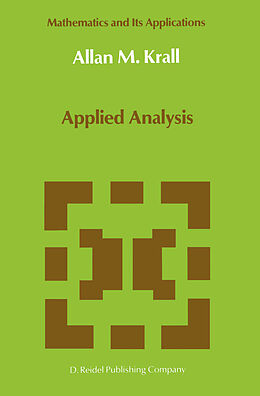 Couverture cartonnée Applied Analysis de A. M. Krall