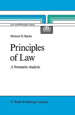 Kartonierter Einband Principles of Law von M. E. Bayles