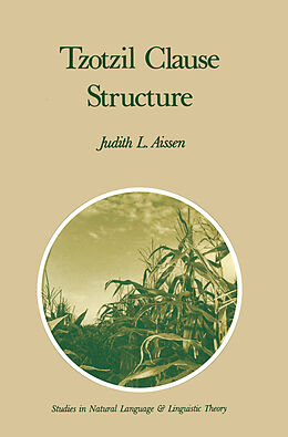 Couverture cartonnée Tzotzil Clause Structure de J. Aissen