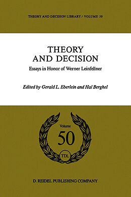 Livre Relié Theory and Decision de 