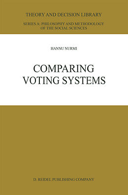 Livre Relié Comparing Voting Systems de Hannu Nurmi