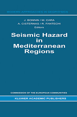 Livre Relié Seismic Hazard in Mediterranean Regions de 