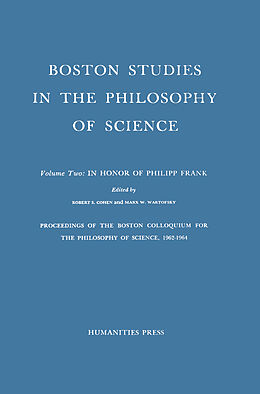 Fester Einband Proceedings of the Boston Colloquium for the Philosophy of Science,1962-1964 von 