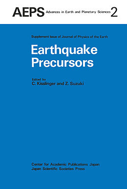 Livre Relié Earthquake Precursors de 