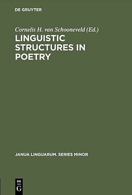 Livre Relié Linguistic Structures in Poetry de 