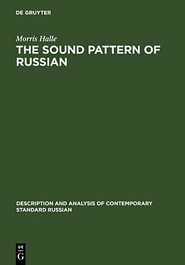 Livre Relié The Sound Pattern of Russian de Morris Halle