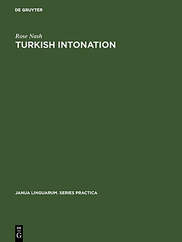 Livre Relié Turkish Intonation de Rose Nash