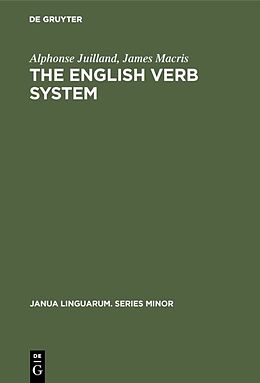 Fester Einband The English Verb System von James Macris, Alphonse Juilland
