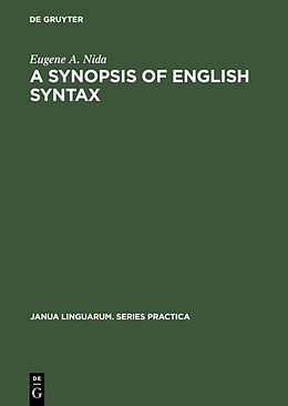 Livre Relié A Synopsis of English Syntax de Eugene A. Nida