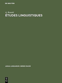 Livre Relié Études linguistiques de A. Rosetti