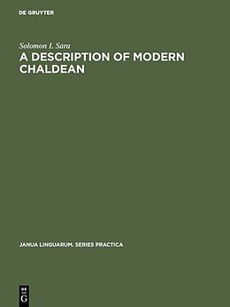 Livre Relié A Description of Modern Chaldean de Solomon I. Sara