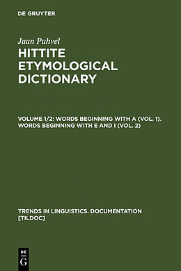 Livre Relié Words beginning with A (Vol. 1). Words beginning with E and I (Vol. 2) de Jaan Puhvel