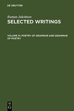 Livre Relié Poetry of Grammar and Grammar of Poetry de 