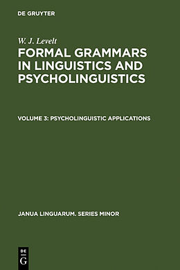 Fester Einband Psycholinguistic Applications von W. J. Levelt