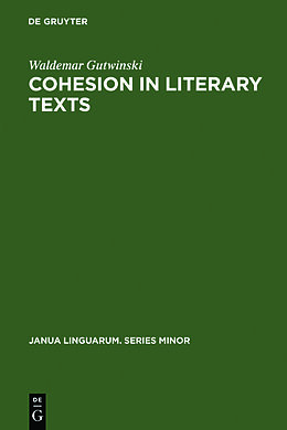 Fester Einband Cohesion in literary texts von Waldemar Gutwinski