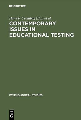 Fester Einband Contemporary issues in educational testing von 